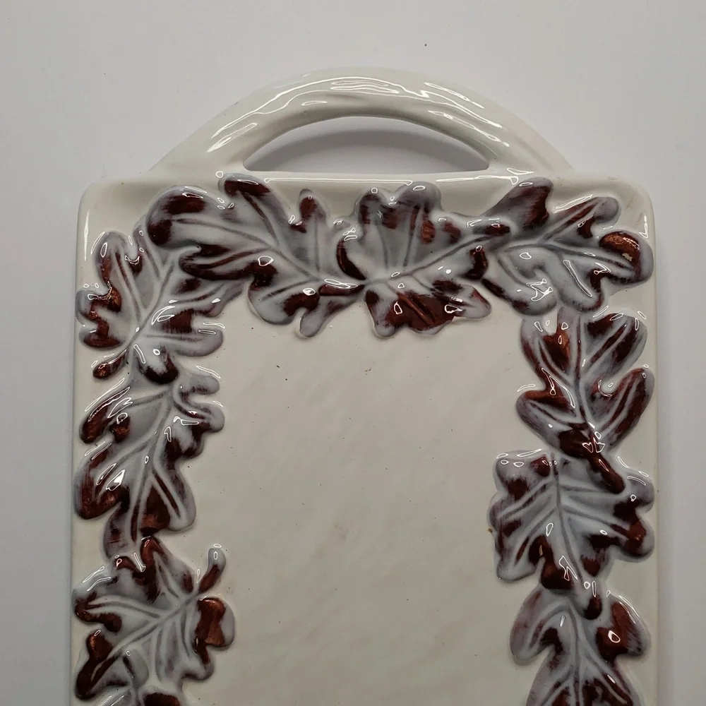 East West Distributing, leaf plate/tray, ceramic, collectible.  101